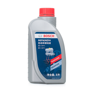 博世刹车油DOT4制动液汽车轿车摩托车电动车离合器油1L通用BOSCH