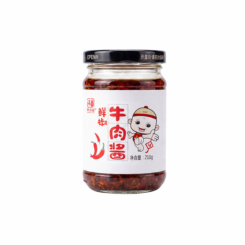 易佰福大颗粒鲜椒牛肉酱下饭菜
