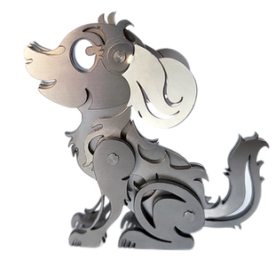 钢魔客兽梦麋狼王天蝎座3D立体金属拼图不锈钢拼装模型青龙九尾狐