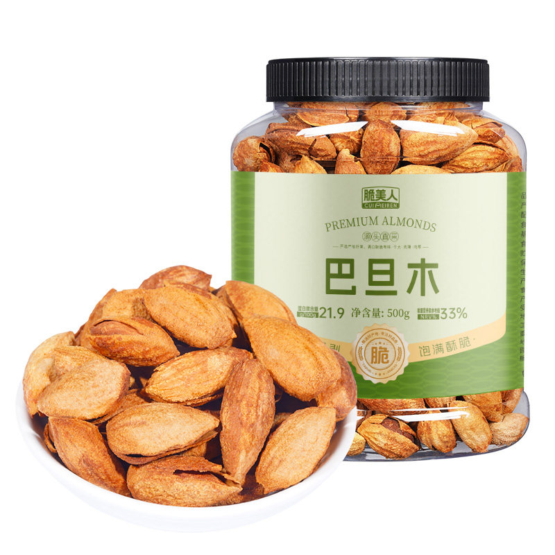 巴旦木坚果杏仁批发干果炒货特产薄壳开口手剥烘焙散装官方旗舰店
