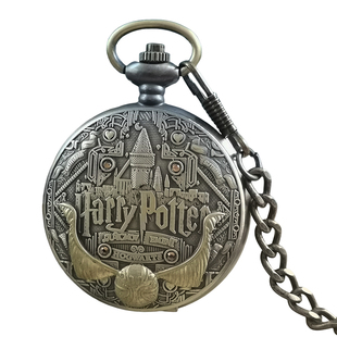 哈利波特周边金色飞贼怀表男款复古机械定制照片儿童女学生日礼物