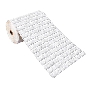 砖纹墙纸自粘立体墙贴榻榻米软包墙围硬包背景墙幼儿园定制篮球馆