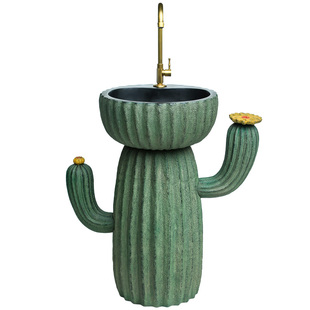 陋石坊户外洗手盆室外庭院洗手池落地立柱盆花园阳台拖把浇花水池