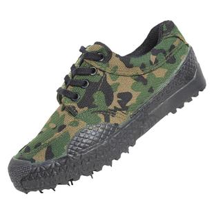 3520正品解放鞋男工地大码耐磨劳保胶鞋迷彩军训鞋户外防滑登山鞋