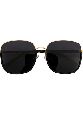 2021新款茶粉框墨镜女韩版潮款网红街拍圆脸显瘦防紫外线太阳眼镜