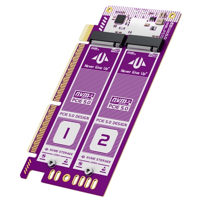 Auiux16转nvme双盘转接卡