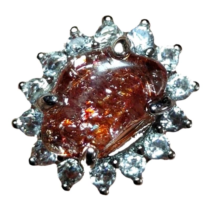 超七金草莓戒指纯天然水晶