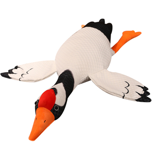 卡通天鹅仙鹤公仔毛绒玩具女生床上睡觉长条夹腿抱枕玩偶生日礼物