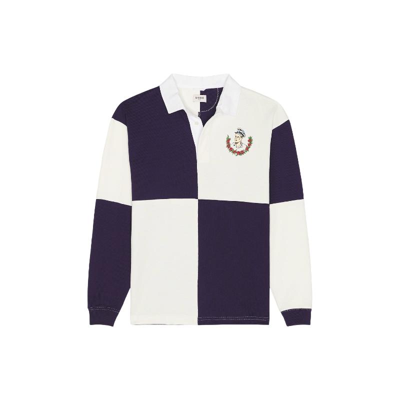 [冬季新品]BODE GRANDFATHER POLO 衫 藏青色REVOLVE小众新款