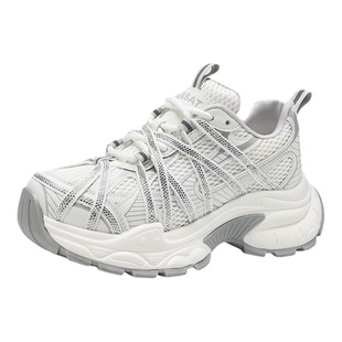 星期六爆款时尚百搭水钻老爹鞋女鞋2026春款厚底增高运动休闲鞋子