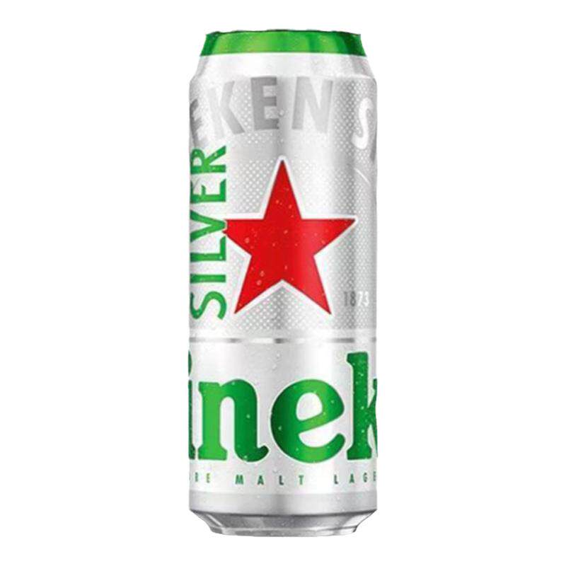 喜力星银啤酒500ml*9罐装国产正品经典全麦酿造清仓整箱批发便宜