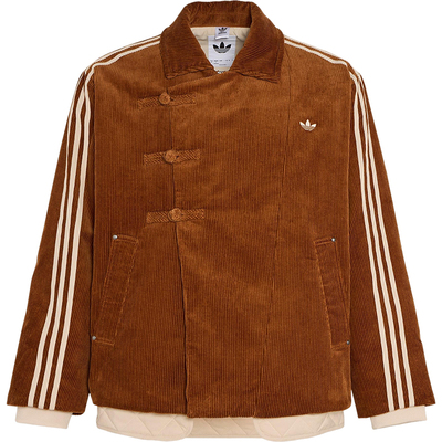 Adidas/阿迪达斯正品三叶草男女休闲翻领新中式保暖棉服KQ5135