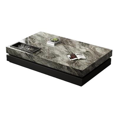 现代极简岩板茶几意式大尺寸