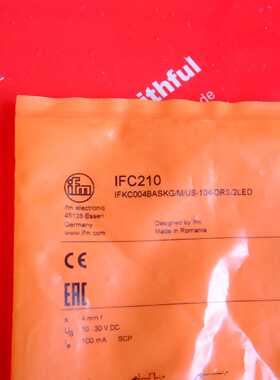 议价IFM IFC210 易福门电感式感测器 IFKC004BASKG/M/US-104-DRS/