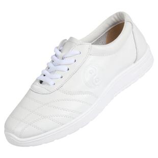 红棉太极鞋加厚软牛筋底透气软牛皮男女四季舒适款太极武术训练鞋