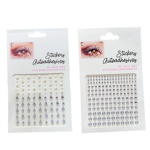 儿童脸部贴纸女童拍照写真表演水晶贴钻石贴女孩化妆贴眼角妆容贴