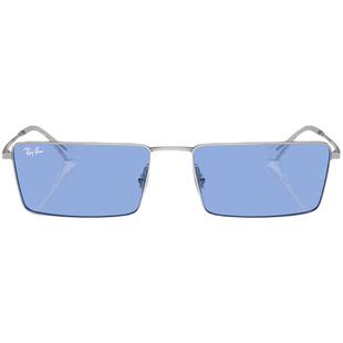 RayBan雷朋太阳眼镜方形窄框Y2K摩登复古男女同款时尚墨镜0RB3741