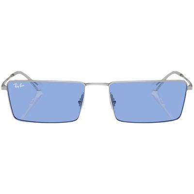 RayBan雷朋方形窄框太阳镜Y2K摩登眼镜复古款男女款墨镜0RB3741