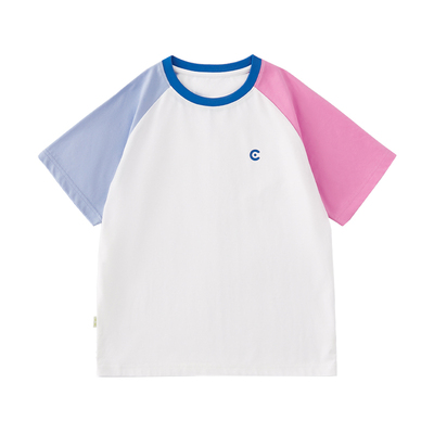 cicochild凉感抗菌拼色运动T恤