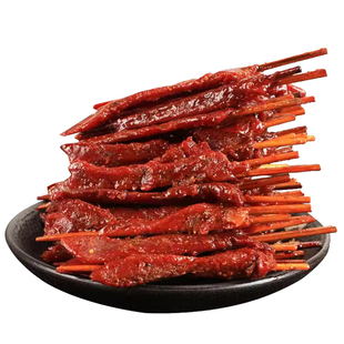 湖南特产乡里娃黑山羊味肉串烧烤小肉串零食小包装辣肉干牙签肉