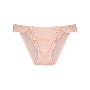 Flora Poem暗恋诗行*法式蕾丝镂空内裤女生2026新款三角裤高开叉