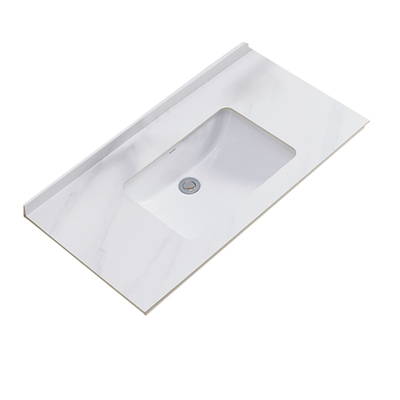 箭牌岩板定制无缝柜盆一体陶瓷台下盆面盆浴室阳台洗脸洗漱洗手盆