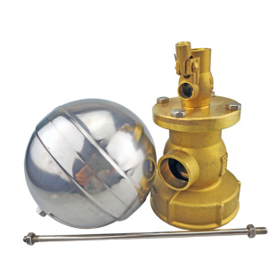 丰塔牌工业全自动水塔水位不锈钢小孔液压控制黄铜内螺纹浮球阀门