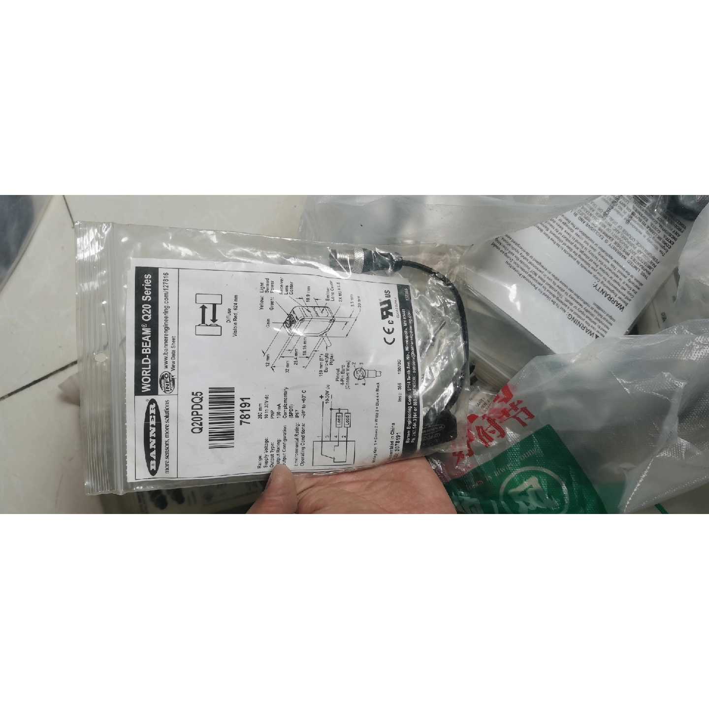【请询价】邦纳传感器Q20PDQ5实拍图全新原装未拆封剩余9个
