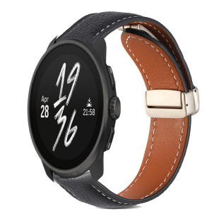 SUUNTO RUN表带松拓VERTICAL折叠扣RACE2S牛皮OCEAN磁吸9peak Pro