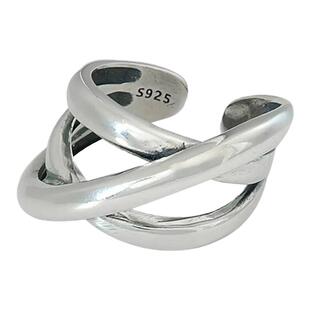 好事成双张嘉倪江喜同款戒指指环银色开口可调节不掉色欧美新款女