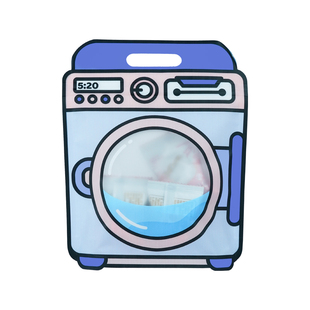 有趣洗衣机包装袋洗衣粉透明自立手提袋商场活动洗衣凝珠赠品袋