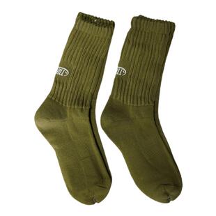 GUNCHILL阿美咔叽针织重磅中筒袜子纯棉复古粗线秋冬款长袜子ins