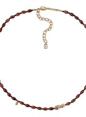 LILIFAN莉莉梵 花生纹路串珠项链 休闲精致饰品秋冬高级典雅首饰