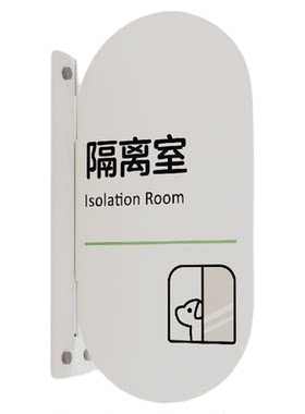 宠物医院侧装双面亚克力门牌诊室住院部手术室导视标识牌定制定做