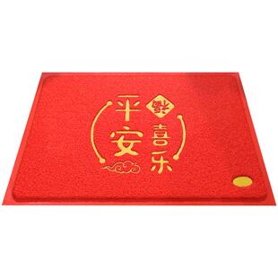 入户门地垫进门大门口红色丝圈脚垫门外室外防滑门垫入门玄关地毯