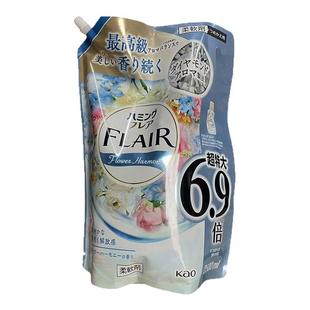 日本进口花王FLAIR衣物柔顺剂除皱香味持久防静电衣服顺滑替换装