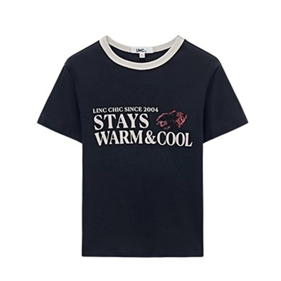 LINC金羽杰春季新品简约百搭修身T恤S251TS143