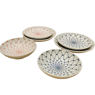 善渊 日式陶瓷浅盘菜盘小吃碗刺身盘前菜盘日料火锅烤肉餐厅餐具