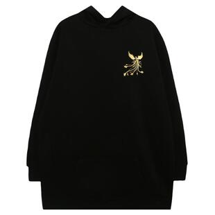 2025爆款时尚洋气卫衣女中长款遮屁股加绒加厚宽松连帽秋冬新款