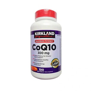 现货美国 Kirkland柯克兰COQ10高浓度辅酶Q10软胶囊 300mg 100粒