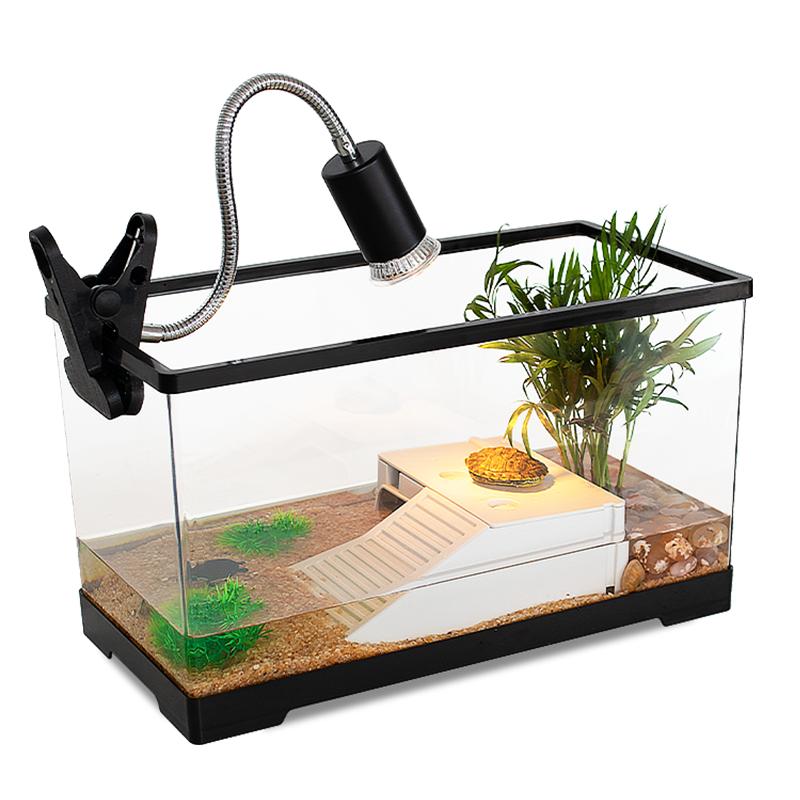 烏龜缸家用用帶曬臺爬臺客廳魚缸