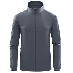 爸爸防晒衣服中年男士夏季外套轻薄款冰丝弹力透气春夏男款外套