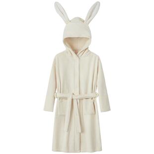 小番薯potatokids儿童浴袍吸水速干男童女童连帽斗篷款可穿式浴巾