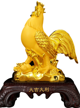 大吉大利生肖金鸡摆件