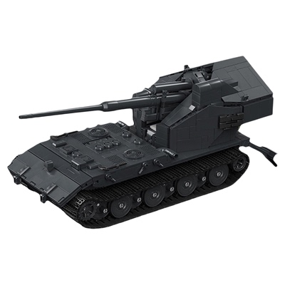 国产积木二战德国百运坦克模型