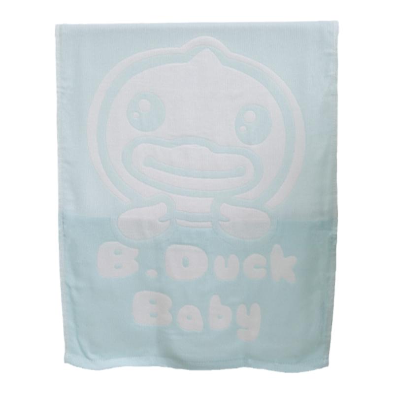 B.Duck小黄鸭婴儿纱布浴巾竹纤维吸水新生儿婴儿洗澡柔软大毛巾