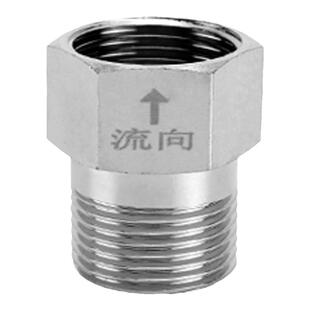 马桶防倒流止回阀铜单向进水阀6/4分1寸热水器水表卧式立式逆止阀