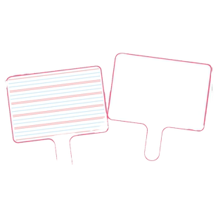 可擦写双面手持白板小学生幼儿园儿童英语课堂互动答题板抢答板迷你手举牌写字板提示牌教学专用早教教学教具