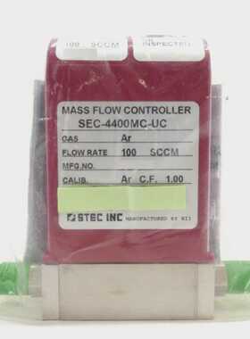 STEC SEC-4400MC-UC 质量流量控制器 MFC 100 SCCM Ar 全新剩余