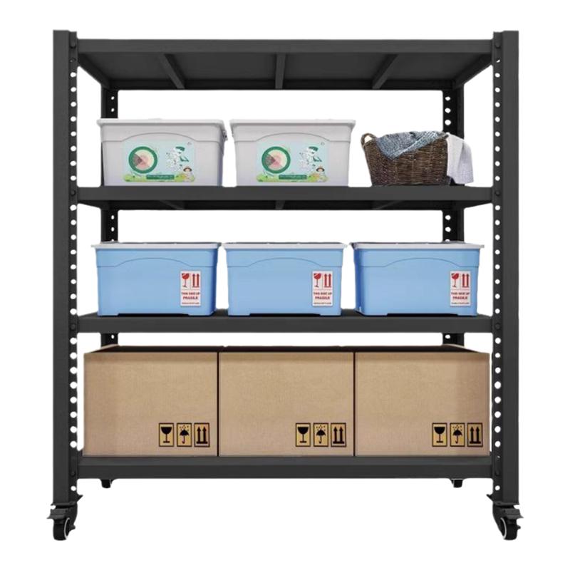 仓储货架带轮子可移动多层厨房置物架仓库展示架万向轮家用铁架子